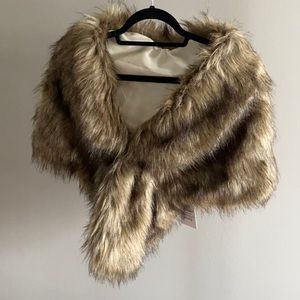 Faux Fur shawl/wrap